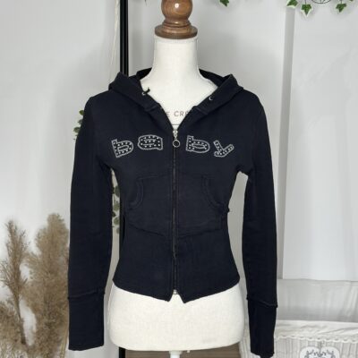 Gilet Noir Zippé “Baby”