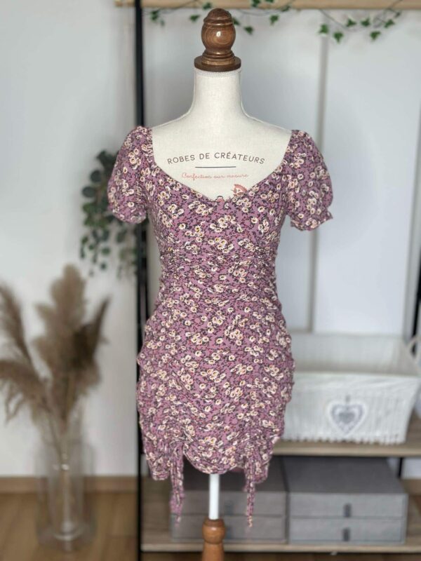Robe Fleurie Lilas